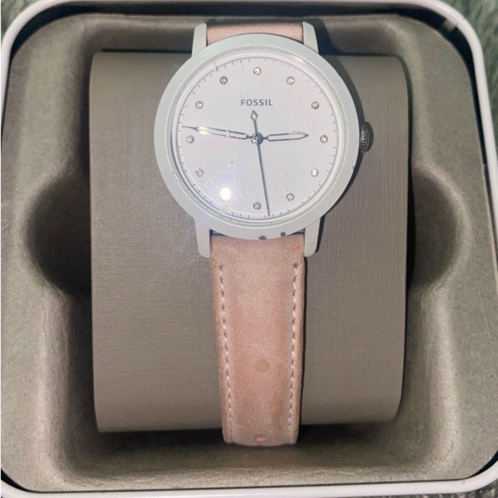 Fossil leather watch